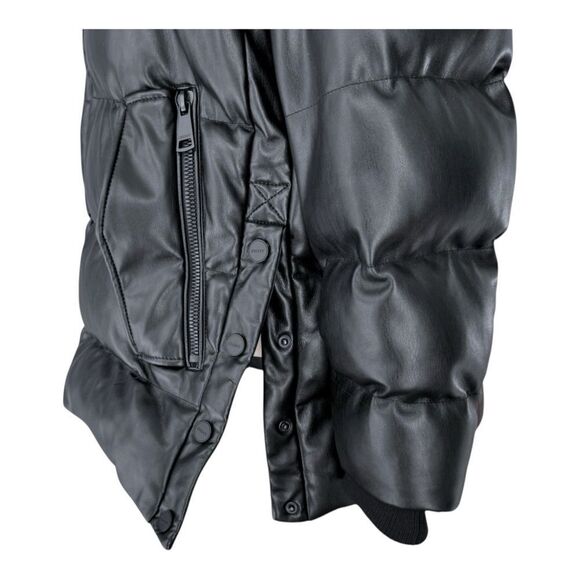 DKNY NWOT padded faux-leather jacket in Black Size M - Picture 9 of 12